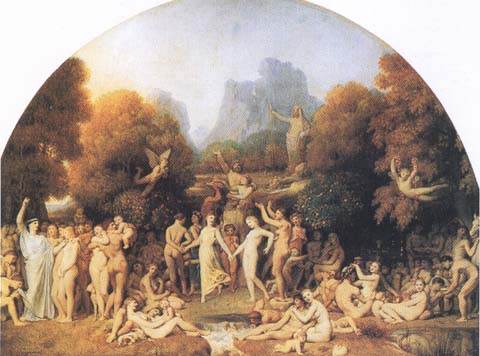 Jean-Auguste Dominique Ingres The Golden Age (mk35)